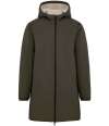 NS609 Native Spirit Unisex Sherpa Lined Waterproof Jacket organic khaki colour image